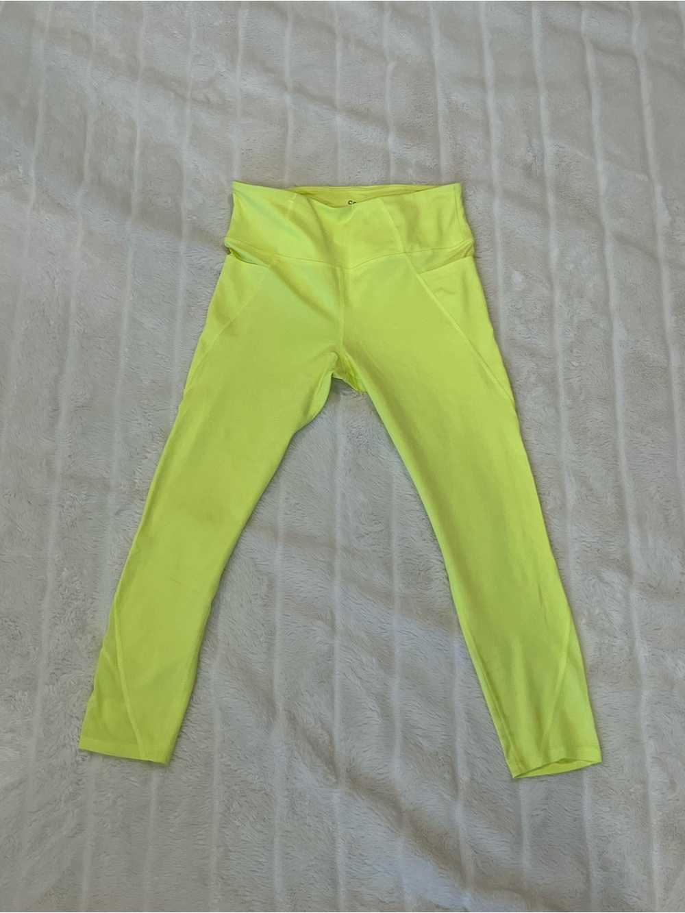 SO Neon Yellow High-Waist Leggings
